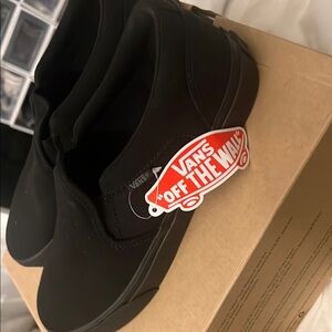 Vans Black Slip-On Shoes